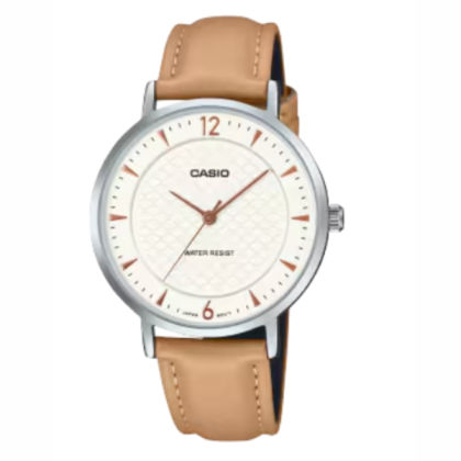 Casio General LTP-VT04L-7A1 Brown Leather Band Women Watch